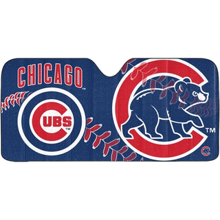 Fanmats 60033 MLB Chicago Cubs Windshield Sun Auto Shade Sun Shield Sun Visir | Harmonika tri-fold til opbevaring | 59 """" X 29.5 """" Farverigt tea