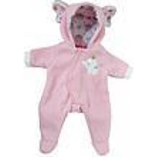 JC Toys | Berenguer Boutique | Baby Doll Outfit | Pink Elephant -tema h?tte Onesie | Alder 2+ | Passer til dukker 14 """"- 16 """"