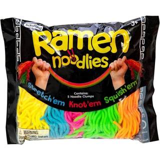 Monkey Noodles Rainbow - 6 stk. elastikbånd - 30 cm.