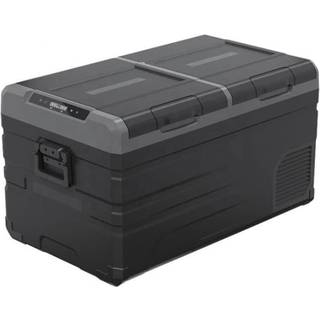 Køleboks med kompressor 1852-Marine, 12V / 24V / 230V, med 2 kølezoner (2-delt køl/frys), 95 liter + tilslutningskabler