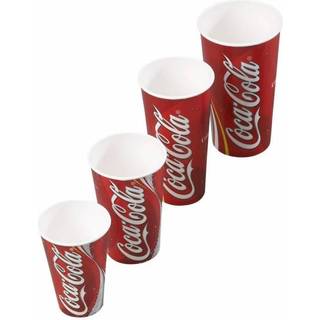 Coca-Cola papbæger PE pap Ø9cm 50cl rød