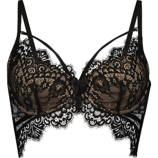 Hunkemöller Formstøbt longline bøjle-bh Marilee sort - 70A