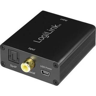 LogiLink Coaxial and Toslink to analog L/R and 3.5 mm jack audio converter