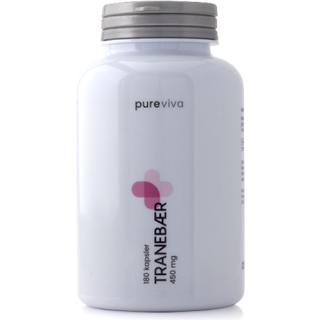 Pureviva Tranebær 450 mg (180 kaps)