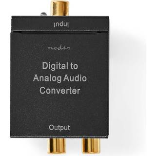Digital audio konverter til analog (1x Phono RCA + Toslink -> 2x P | PRIS-MATCH