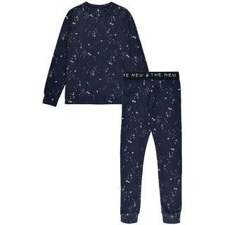 THE NEW - Girls L_S Night Set Nattøj - AOP Floral - 5/6 / AOP Froral