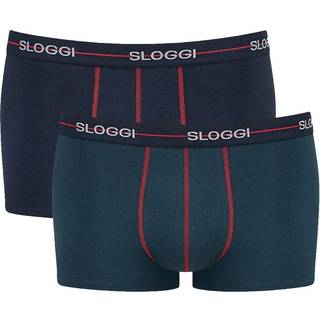 Sloggi 2-pak For Men Start Hip - Blue/Green - Small