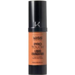 Kiss New York Professional Liquid Foundation - Letv?gt og fugtgivende formel Natural Finish Control Shine Cover Porer Medium til fuld d?kning Gr?