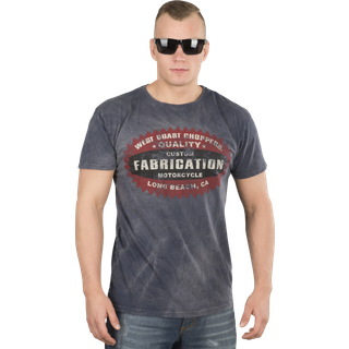 West Coast Choppers Panhead Vintage T-Shirt blå M