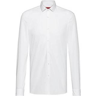 HUGO Herren Hemd weiß Slim Fit - weiß