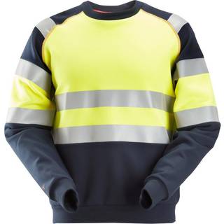 Snickers 2869 protecwork, high-vis sweatshirt, klasse1 navy/gul 2XL