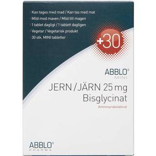 ABBLO Aminocheleret jern, mini 25 mg. - 30 tabl