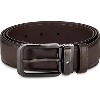 Montblanc Black 35 mm Leather belt Black