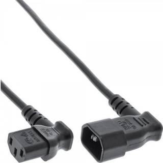 Computer forlænger lysnetkabel - Vinklet - 0.4 m