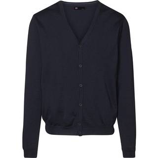 ID 0642 Cardigan merino Navy XL