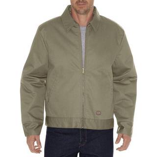 Dickies herre isoleret eisenhower front-zip jakke khaki smallregular khaki smallregular
