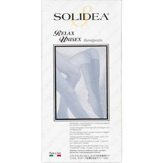 Solidea Relax Unisex komprimerende, behandlende knæstrømpe i klasse II Plus line – sort Str. XXL, 1 par