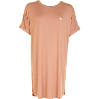 Missya Softness Modal Big Shirt - Brown pattern - Small