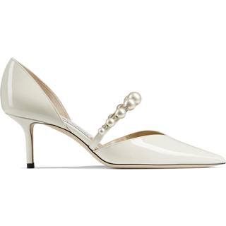 Jimmy Choo Aurelie 65 patent leather pumps - white - EU 36.5
