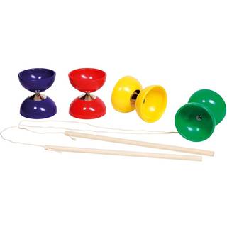 Diabolo (Djævlespil) med styrestave - Ø:10 cm.