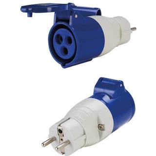 Landstrømsadapter, 220 V, fra Schuko til CEE