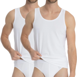 Calida 2-pak Natural Benefit Athletic Shirt - White - Large