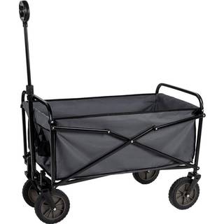 Sammenklappelig Picnicvogn med Tag, 110 L, 97 x 52 x 105 cm Sort