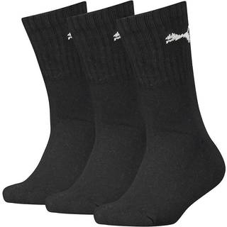 Puma Junior Sport Socks 3 Pack, Black, Size 35-38, Kids - Black - 35-38