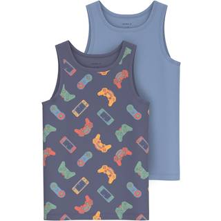NAME IT 2-Pak Gamer Tanktops Stonewash