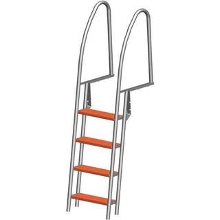 Brostige, rustfrit stål, 7 trin, 256 cm, 49.2 cm