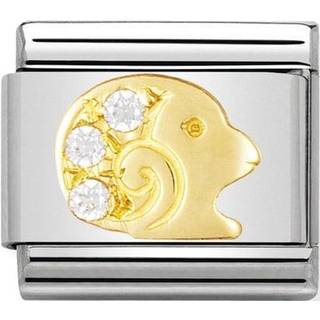 Nomination Classic - STERNZEICHEN Edelstahl, 18K-Gold und Cubic Zirc. (Widder) - gold