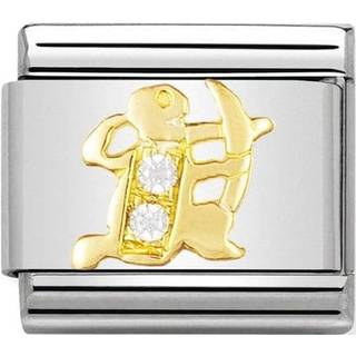 Nomination Classic - STERNZEICHEN Edelstahl, 18K-Gold und Cubic Zirc. (Schutze) - gold