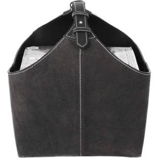 Magasinholder suede grå/sort