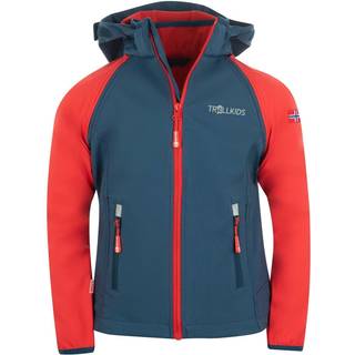 Trollkids Kids Rondane Zip Off Jacket XT Softshelljakke Børn størrelse 110 farve blå
