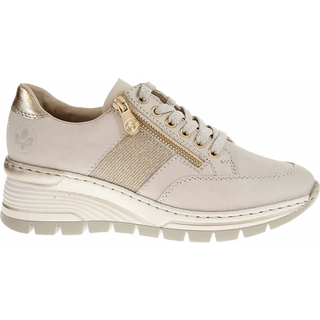 Rieker Damesko med snøre Beige N8322-60 - 41