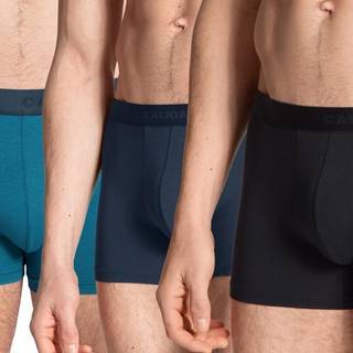 Calida 3-pak Natural Benefit Boxer - Turquoise/Blue - X-Large * Kampagne *