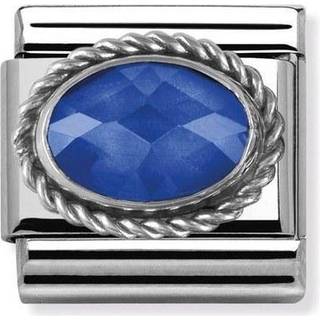 Nomination Composable Classic Link Blue Faceted Zirconia