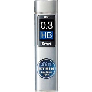 Pentel blyantstift refill – 0,3 mm HB. Indeholder 15 stifter.