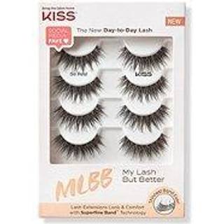 KISS My Lash But Better falske øjenvipper multipakke Bare Affair 4 par - Så ægte, naturlig til daglig brug med ultratyndt bånd