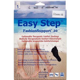 Easy Step FashionSupport Knæ (sort/lukket/XL)