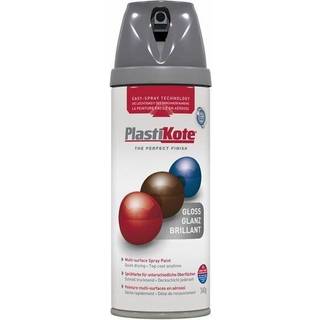Twist & spray blank mellem grå plasti-kote 400ml