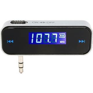 Universal trådløs FM-sender m. 3.5mm AUX, LCD-skærm