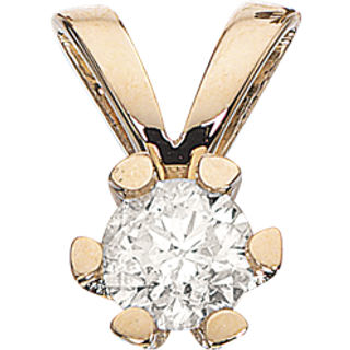 Vida vedhæng 8 kt. guld med brilliant 0,15 ct.