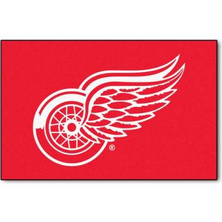 Fanmats 10270 Detroit Red Wings Starter Mat Accent Rug - 19in. x 30in. | Sportsfan Home Decor Rug and Tailgating Mat