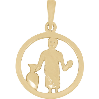 Siersbøl stjernetegn 12 mm - 8 karat guld - krebs