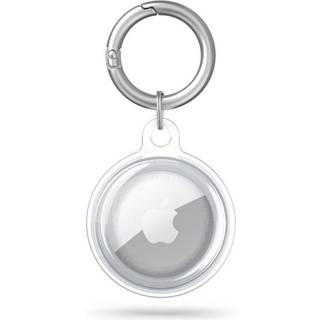 Tech-Protect Icon Silikone Cover til AirTag m. Nøglering - Gennemsigtig