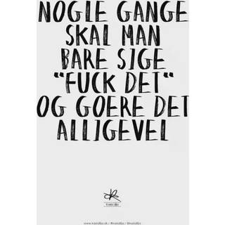 Kasia Lilja - FUCK DET - Kort - A5