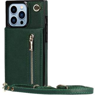 Zipper halskæde etui Apple iPhone 13 Pro Max - Grøn