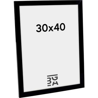 Ramme 6B Sort H.glans 30x40 cm
