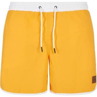 Urban Classics Retro Badeshorts White/Mango